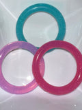 Glitter, silicone rings