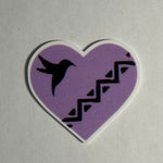 Purple Bird Heart