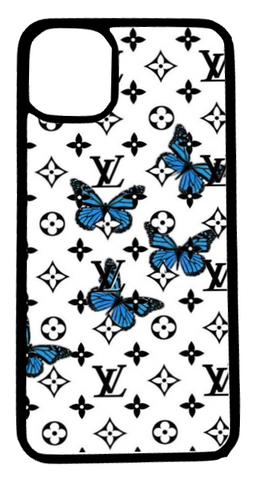 LV White/Blue Butterfly